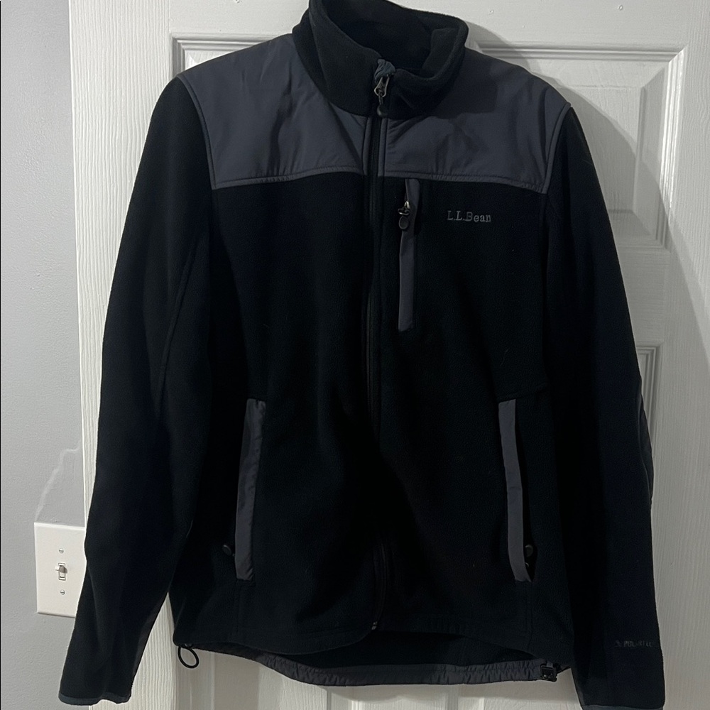 L.L. Bean Men's Black and Dark Gray Performance Jacket